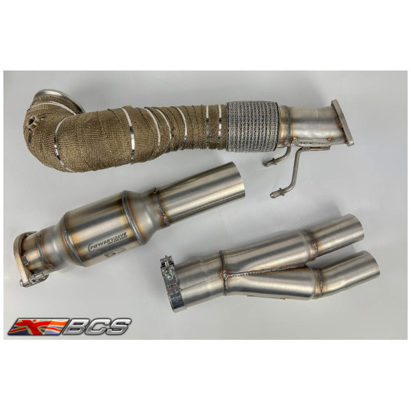 TTRS 8S 100->90mm Downpipe / 125mm Sports Cat