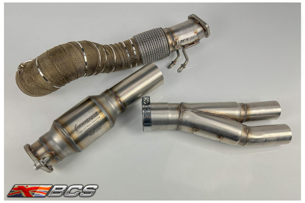 TTRS 8S 100->90mm Downpipe / 125mm Sports Cat