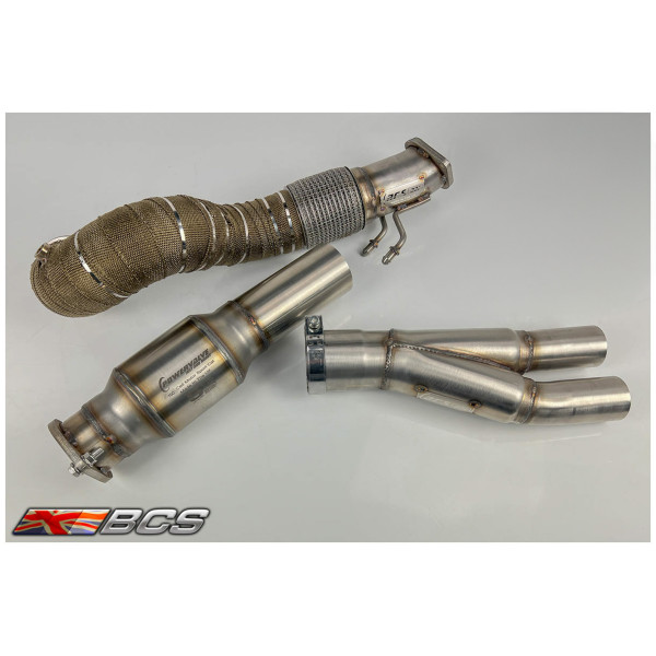 RS3 8V FL 100->90mm Downpipe / 125mm Sports Cat