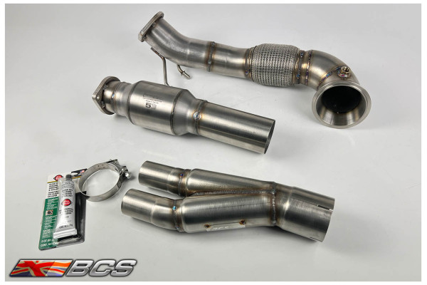 RS3 8P 100->90mm Downpipe / 125mm Sports cat