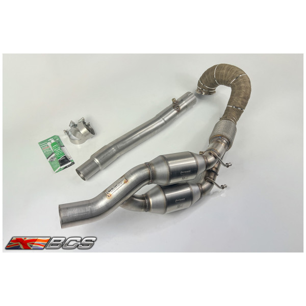 S3 8Y GPF Twin 300 Cell Sports Cats Downpipe With Link Pipe