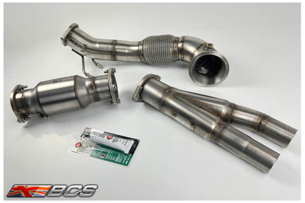 TTRS  MK2 8J 100mm->90mm Downpipe / Sports Cat ...