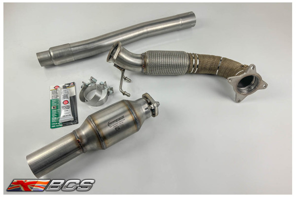 TTs MK2 8J Downpipe / Sports Cat with Link pipe