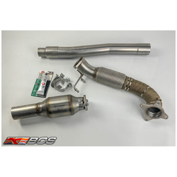 TTs MK2 8J Downpipe / Sports Cat with Link pipe
