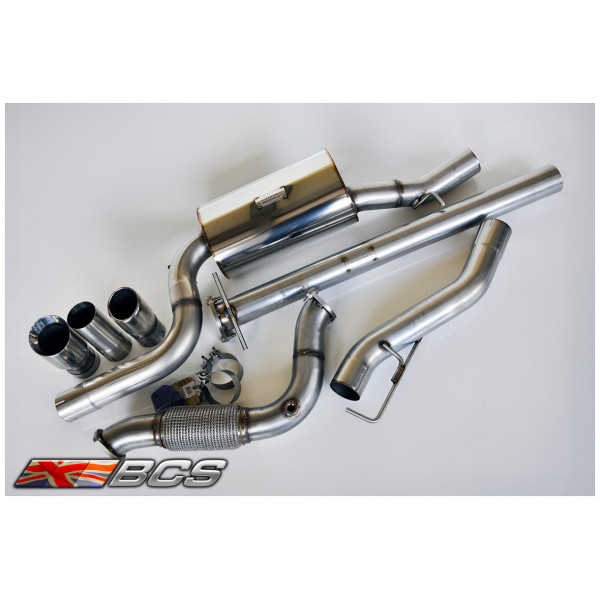 Focus RS Mk1 CAT-BACK SYSTEM INC. FLEX PIPE 3" - WRC SOUND