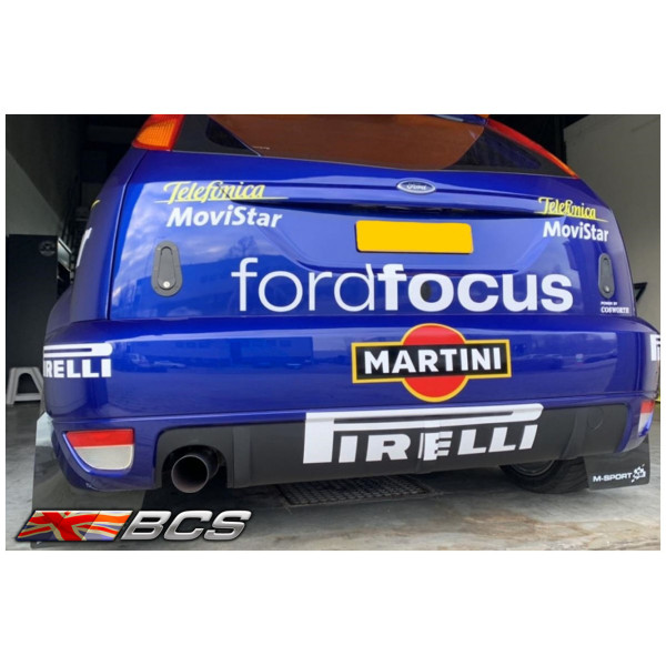 Focus RS Mk1 TURBO-BACK SYSTEM / 100 CELL SPORTS CAT 3" - WRC SOUND 