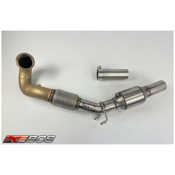 Golf MK7 / MK7.5 GTI Downpipe 100/200 Cell Sports Cat with Link Pipe