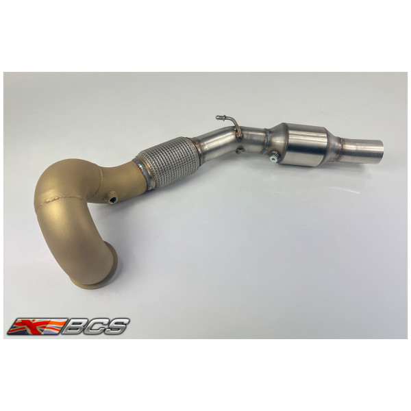 Golf MK7 / MK7.5 GTI Downpipe 100/200 Cell Sports Cat with Link Pipe